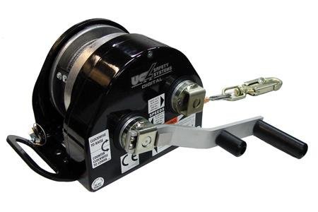 3M DBI-SALA Advanced 8518564 Componente de espacio confinado, cabrestante con 60 pies de cuerda Technora de 1/4" y gancho giratorio a presión,