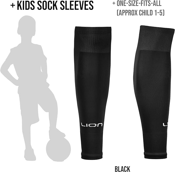 Youth Soccer Sock Sleeves to Accompany Grip Socks - Fits Over Shin Guards - Multiple Colors to Match Your Team Uniform4