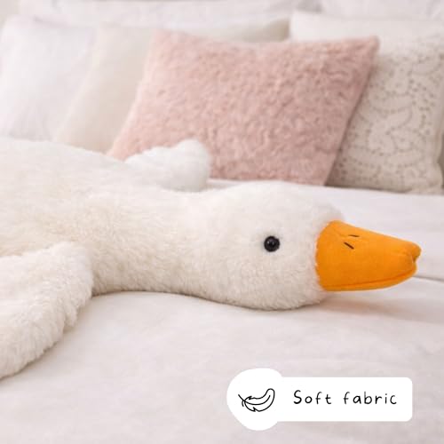 Image of TOYTALES Soft Sleeping Duck Plush Toy | Super Soft Light Weight | Stuffed Toy for Girls and Boys | Cute Plush Stuffed Animal Gift for Babies & Children (45CM)