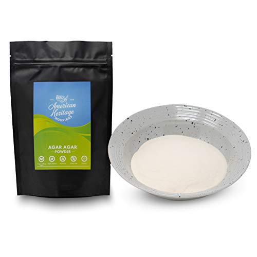 Agar Agar Powder, Vegan Cheese Powder and Vegan Gelling Agent, 4 OZ by American Heritage Industries…