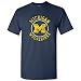 Michigan Wolverines Distressed Circle Logo Mens T-Shirt - X-Large - Navy