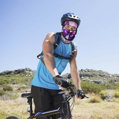 Balaclava Mask for Men Ski Mask for Women Purple Butterfly Full Face Mask Face Cover for Cycling miniatura 4