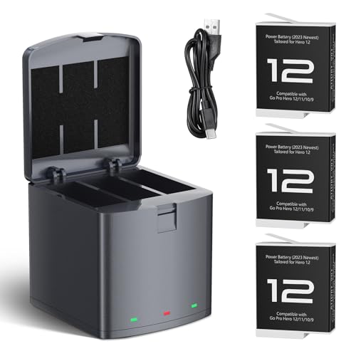 3 Pack 1800mAh Rechargeable Lithium-Ion Batteries...