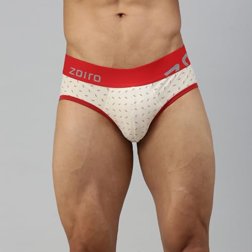 Image of Zoiro Men's Brief | Soft Band | Soft No-Marks Elastic | Breathable Innerwear | Pack of 1 | Color May Vary