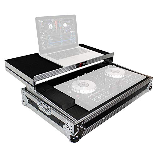 ProX X-MXTSBLT Flight Case for Pioneer DDJ-SB DDJ-SB2 and Numark Mixtrack Pro II Digital Controller W-Sliding Laptop Shelf