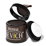 Sevich Ansatzpuder 10g, Kaschiert Sofort Haarausfall, Haarschattenauffüller Für Frauen & Männer, Dünner Werdendes Graues Haar, 48h Makeup-Haltbarkeit, 1 Box = 2.5 Boxen, Dunkelbraun
