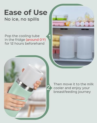 image for Xaproo 22oz Breast Milk Cooler Bottle, Portable Milk Cooler for Breast