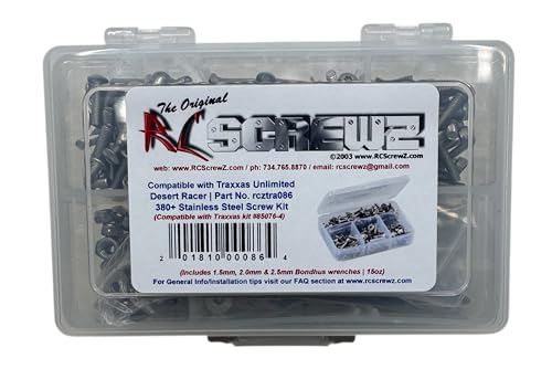tra086 - Compatible with Traxxas Unlimited Desert Racer (85076-4) Stainless Steel Screw Ki