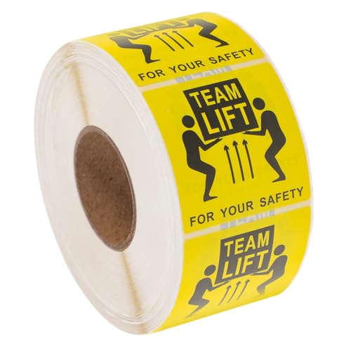 SOLUSTRE Shipping Stickers 1000 Caution Labels/roll Heavy Equipment Operator Team Lift Stickers