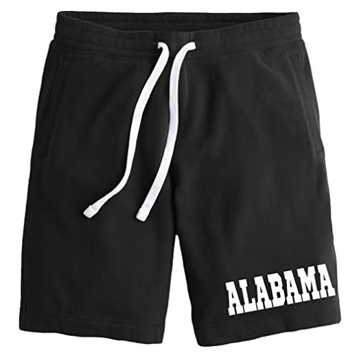 Koyotee Men's Alabama State V671 Black Fleece Shorts Medium Black