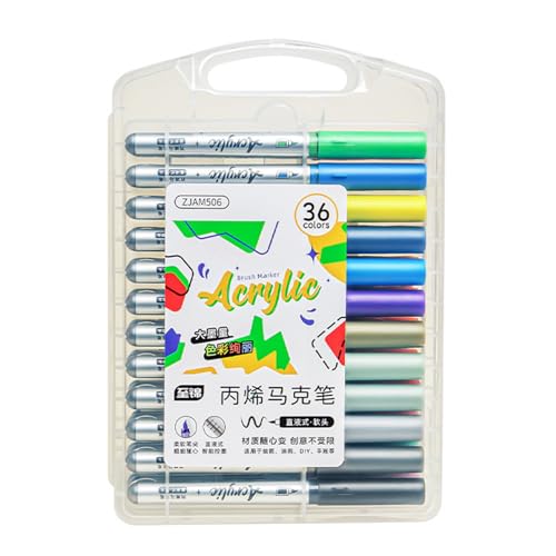 Feutre peinture acrylique multi-supports pour décoration sur verre, tissu et ateliers créatifs