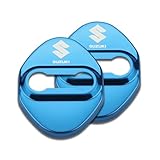 ドアロックカバー スズキ イグニス 2017 用 保護カバー ドアストライカーカバー 内装パーツ 錆防止 傷防止 ドレスアップ 簡単取付,ブルー [並行輸入品]