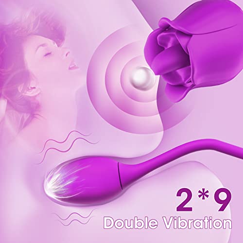 Rose Toy for Women Tongue Licking Vibrator with Vibrating Egg - Image 4