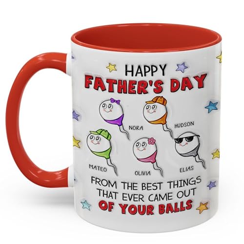 Taza para Día del Padre con mensaje divertido personalizable miniatura 7
