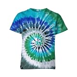 Tie Dye T-Shirt for Kids and Teens，Novelty Tie Dye Shirt Short Sleeve for Boys and Girls Size 6-18 Style-01 X-Small