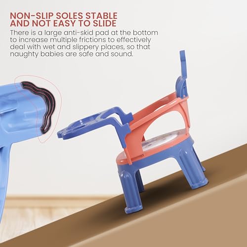 Image of Baybee Booster Chair for Kids (Blue & Pink)