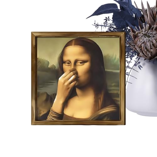 Póster artístico retro de madera, estilo vintage de mediados de siglo, pintura clásica de dama, decoración de pared de humor, mal olor para hotel, apartamento, dormitorio, entrada, pasillo