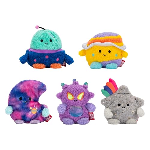 BumBumz 4.5-inch CosmicBumz Plush 5-Pack - Cosmic Shooting Star Sandra, Martian Major, Cosmic Moon Mo, Rocket Ship Rafa, Saturn Santino - from The Makers of Original Squishmallows