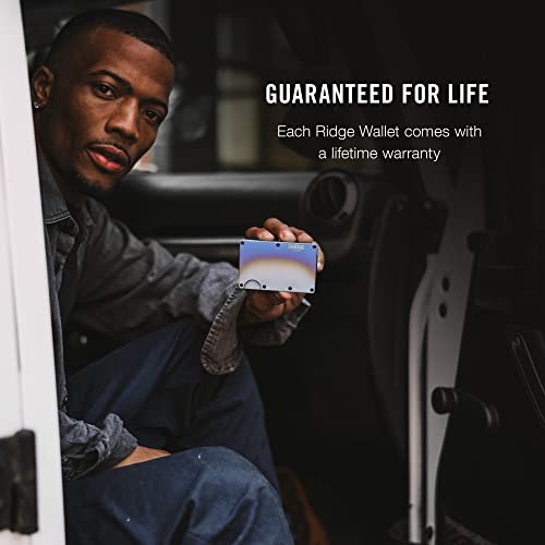 The Ridge Minimalist Slim Wallet For Men - Rfid Blocking Front Pocket Credit Card Holder (Burnt Titanium) #TOP1