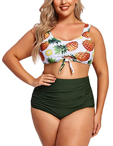 AI'MAGE Damen-Bikini-Set mit hoher Taille Cover