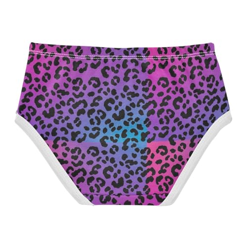 Black Leopard Spots Purple Blue Toddler Girls Underwear 2t Cotton Girl Panties Cute Animal Briefs Undies Kids2