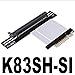 ADT-Link PCIe 4.0/3.0 x8 to PCIE x16 Graphics Card Riser Adapter 16x PCI-e PCI-Express 90 180 Degree (40cm, K83SH-SI 4.0)