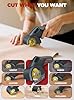 Giosuan 2025 Upgrade 4V Cordless Cutting Tool, Cardboard Cutter with 2 Titanium Blades, 2000mAh Battery, Electric Chop Saw for Fabric, Cardboard, Leather, Carpet - Steel Gray #4