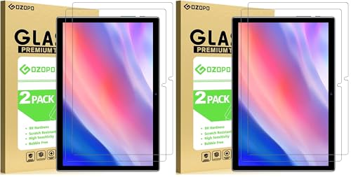 GOZOPO [2 Stück Schutzfolie für TECLAST P20HD/ P20S / M40S/ M40 /M40 Pro 10.1 Zoll Tablet, Kratzfest Panzer Schutz Glas [Abmessungen: 233 mm x 152 mm] (Packung mit 2)