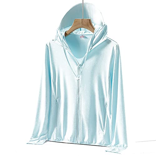 Veste à capuche avec fermeture éclair intégrale pour femme UPF 50+ grise