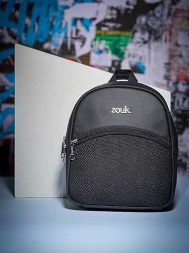 Image of ZOUK Dalila Mini Daypack | Stylish Small Backpack for Women | Compact | Bag for Girls | Daily College Use | Travel Day Pack | Vegan Leather | Handcrafted | Water-Resistant