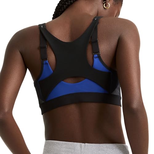 Image of Champion Women's Sports Bra, Motion Control Zip High-impact Sports Bra, Wirefree Bra for Women