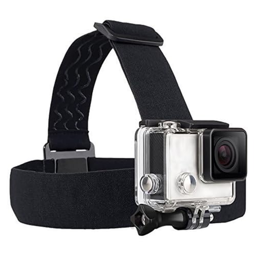 TEKCAM Fascia da Testa Supporto Compatibile con GoPro Hero 13 12 11 10/ AKASO Brave 4 Pro/COOAU/DJI...
