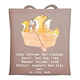 Mr. & Mrs. Panda Umhängetasche Kanu Abenteuer - Geschenk, ins Wasser fallen, Schultasche, Strandtasche, Sportart, Sportler, Teamarbeit, Tasche, Wildtiere beobachten, Beutel, Teamsport, Shopper, Sport