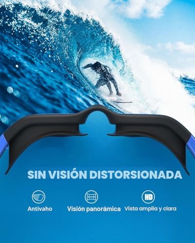 Miniatura 5 de ZIONOR G1 - Gafas de natación polarizadas para unisex y adulto y mujer, anti niebla, 100% anti UV gafas de buceo