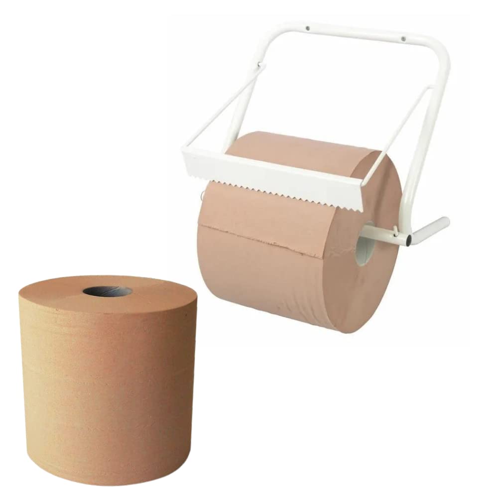 DSTOCK60 - Lot de 2 bobines industrielles Chamois 1500 formats - 2 plis pure ouate