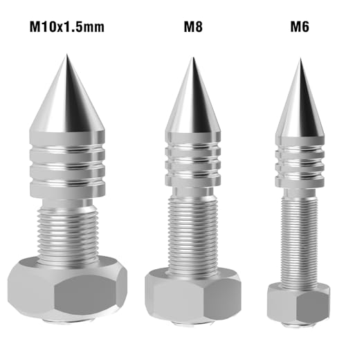 Image of Monosaudio Speaker Spikes, 4 pcs HiFi Speaker Anti-Vibration Spikes (Without Spike Pad), Isolation Spikes Stand Foot for Speaker, Subwoofer, Amplifier, CD DVD Player(M6)