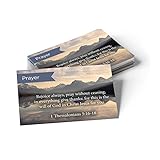 Pass Along Pocket Scripture Cards, Prayer, Rejoice, 1 Thessalonians 5:16-18, Pack of 25