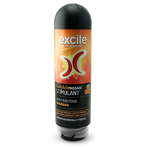 EXCITE Gel lubrifiant de massage au Guarana issus de l'agriculture biologique. 200 ml