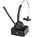 Produktbild Mpow Bluetooth Headset, Bluetooth Headset mit 180 Stunden Ladestation Stumm-Funktion Chat Headset Bluetooth PC Headset mit Mikrofon LKW-Fahrer Freisprechen Headset für Skype,Call Center, Handys
