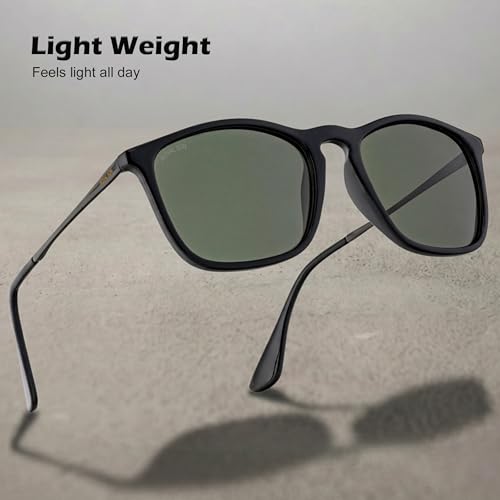 Image of ROYAL SON Polarized Stylish Sunglasses | UV Protection | Branded Retro Square | Classic | Men & Women | Medium | SG-RS8080