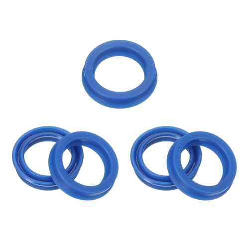 PATIKIL UN Radial Shaft Seal 16mm ID x 22mm OD x 5mm Width, 5 Pcs PU Oil Seal for Industry Bearing Shaft Pumps Piston Cylinder, Blue