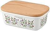 Skater ENBT5_592553 Enameled Butter Case, Wooden Lid, 16,9 FL oz (500 ml), My Neighbor Totoro, 103 x 153 x 64 mm
