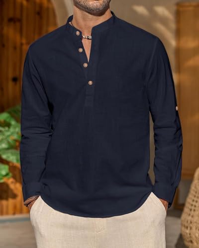Image of Univibe Men Solid Cotton Blend Straight Kurta Shirt