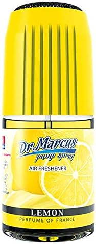 Dr. Marcus Car Air Fresheners – French Fragrance Pump Spray– 50ml Container of Deluxe Collection of Automotive Air Fresheners – Car Perfume for the Ultimate Driving Experience – Lemon