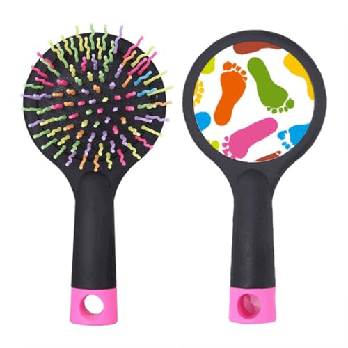 Brosse à cheveux démêlante coussin affiche salon moderne colorée