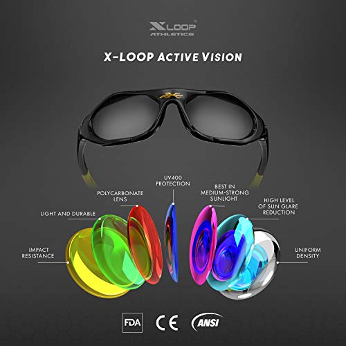 X LOOP Baby and Toddler Sunglasses Sporty Wrap Around Kids Glasses for Babies 12-24 months or Toddlers Age 2-44