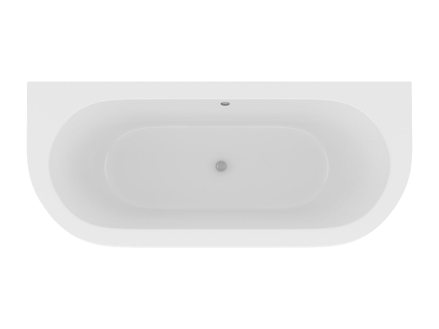 Vente-unique - Vasca da bagno con piedini 1 posto Sparus - acrilico - bianco