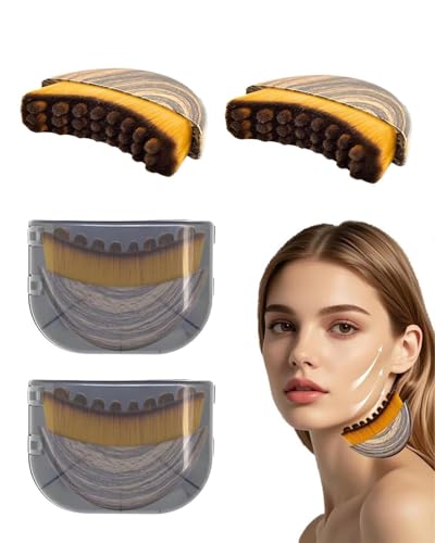 HUVZOR 2PCS Brosse de Contour Lymphatique pour le Visage,Brosse Drainage Lymphatique,Brosses à Sec pour Visage,Brosses de Massage pour Cou,pour Sculpter...