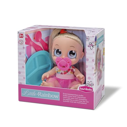 Bambola Boneca Little Rainbow Papa 21cm Rosa