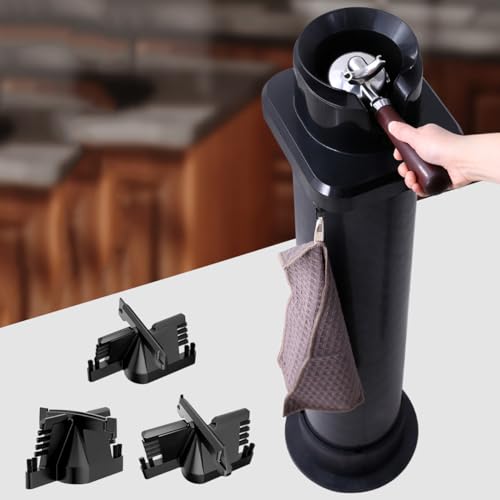 Limpiador de portafiltros de café vertical comercial con 3 tipos de cabezales de cepillo, limpiador de portafiltros de café de 58 mm